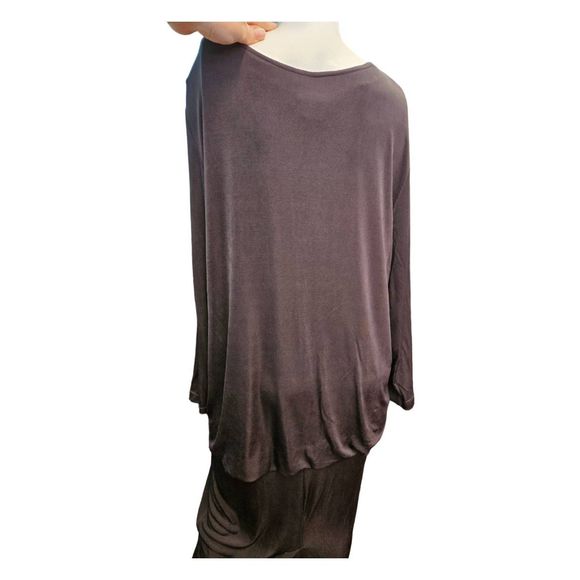 Vintage 80's More Jazz Black Cinched Waist Black Dress Plus Size 16 - Picture 4 of 7